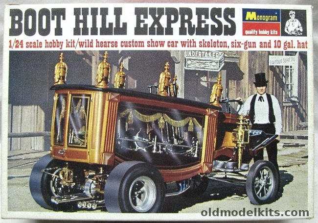 Monogram 1/24 Boot Hill Express Wild Hearse Custom Show Car, PC188-200 plastic model kit